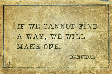 make path Hannibal quote