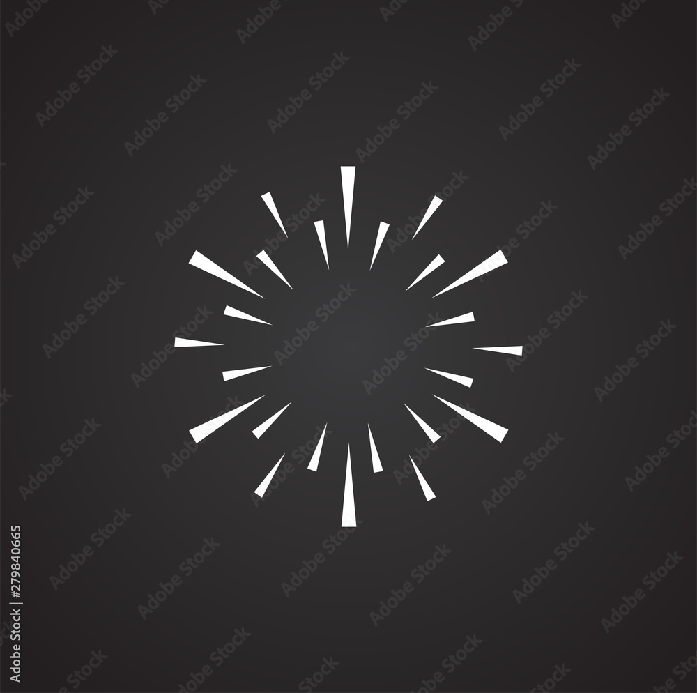 Poster sparkle icon on background for graphic and web design. simple illustration. internet concept symbol 
