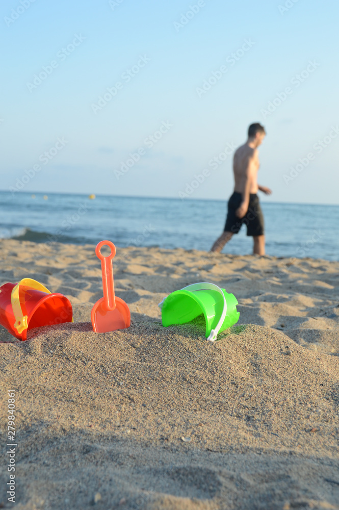 Canvas Prints plage sable congés vacances jeux chaleur soleil