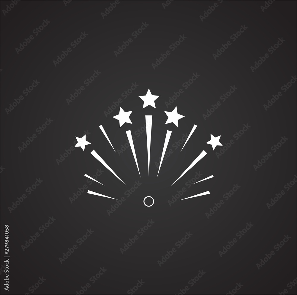 Poster sparkle icon on background for graphic and web design. simple illustration. internet concept symbol 