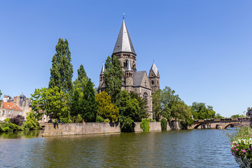 Fototapeta na wymiar the city of Metz, in Lorraine