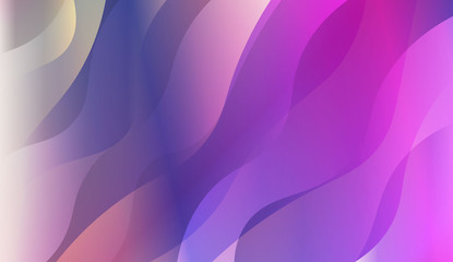 Abstract Wavy Background. For Design, Presentation, Business. Vector Illustration with Color Gradient.