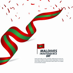 Maldives Independence Day Celebration Vector Template Design Illustration