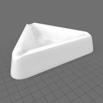 Triangular ashtray
