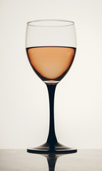 glass of white wine close-up