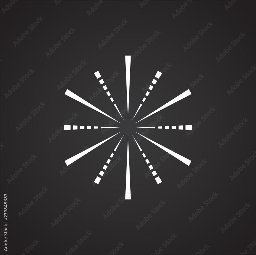 Poster sparkle icon on background for graphic and web design. simple illustration. internet concept symbol 