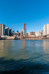 Fototapeta na wymiar Manhattan Shore in New York, United States.