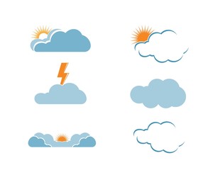 Cloud Logo vector icon illustration design