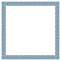 Decorative square frame in Greek style