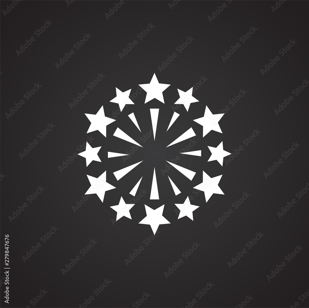 Poster sparkle icon on background for graphic and web design. simple illustration. internet concept symbol 