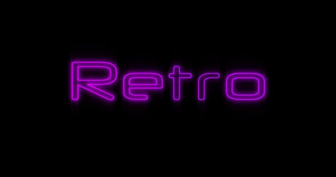 Emerging purple Retro neon billboard 4k