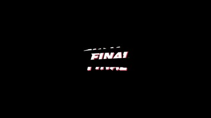 Word Final in capital letters