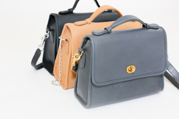  vintage handbag collection close up - Image