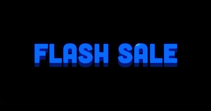 Flash Sale Advertisement with Swirling Paint Design 4k