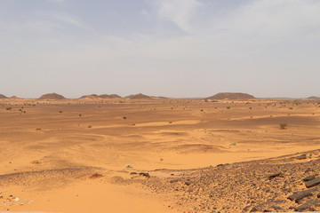 Fototapeta na wymiar desert in Sudan