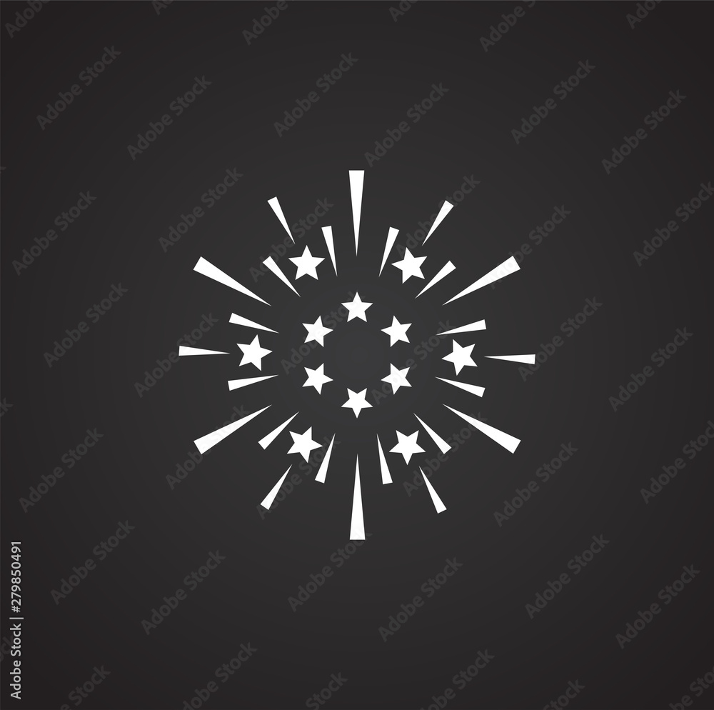 Poster sparkle icon on background for graphic and web design. simple illustration. internet concept symbol 