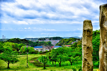 View of Kannonzaki Park in Yokosuka CIty, Japan.