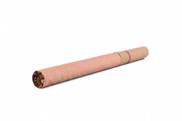 Cigar on white background
