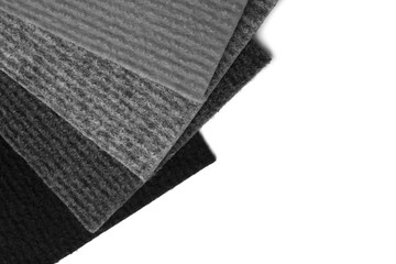 Samples of collection carpet