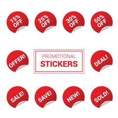  Sale Sticker Ovale Sterne Set 