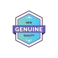 vector design template for premium quality genuine product or service