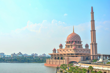 Fototapeta premium Putra Mosque in Putrajaya,Malaysia