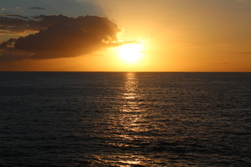 Atardecer playa