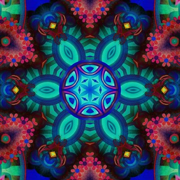 Symmetry. Abstract digital artwork