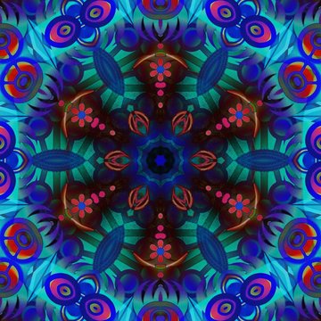 Symmetry. Abstract digital artwork