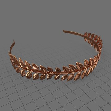 Copper laurel headband