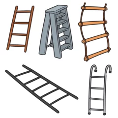 Deurstickers vector set of ladder © olllikeballoon
