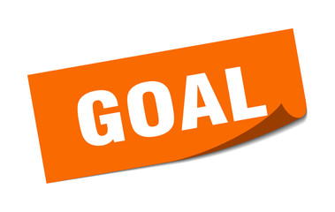 goal sticker. goal square isolated sign. goal