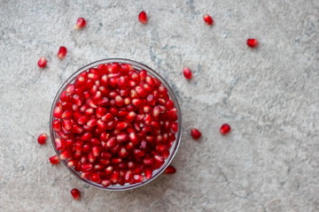 Big Red Granet. Vegetarian Concept, Organic Vitamins, Detox, Diet.