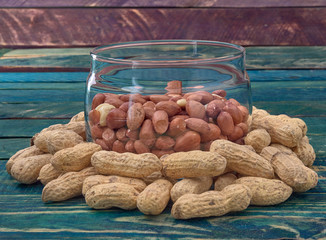 Delicious roasted peanuts.Peanut butter.Peanut butter sandwich