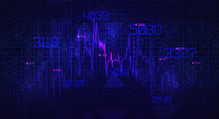 Abstract infographics visualization