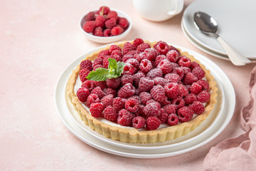 raspberry yogurt tart