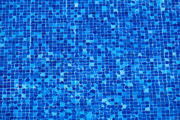 abstract blue pool tiles background