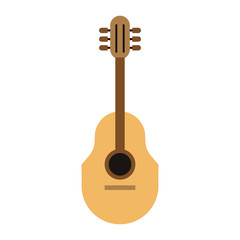 acoustic guitar and music symbol