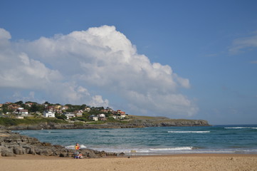 Wonderful Shot Of The Beach On Island. August 27, 2013. Isla, Cantabria. Vacation Nature Street Photography.