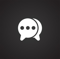 Option button icon on background for graphic and web design. Simple illustration. Internet concept symbol for website button or mobile app.