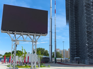 Digital modern scoreboard for displaying information during sporting events