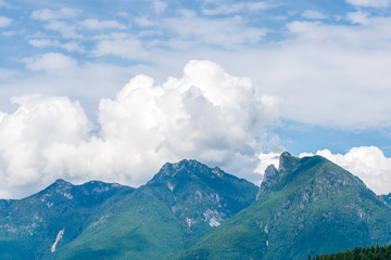 Fototapeta premium View at mountains in British Columbia, Canada.