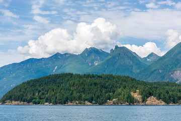 View at mountains in British Columbia, Canada.