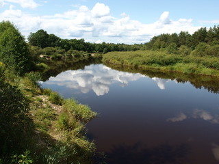 nature of central Russia the river Pra