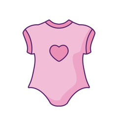 clothes baby for girl isolated icon