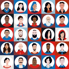 a set of people of different sexes, different ages, different races	