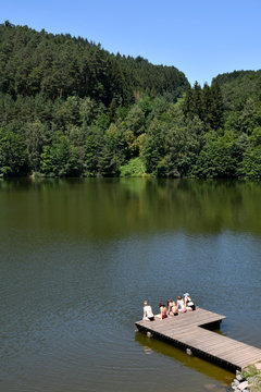 marbachstausee im sommer