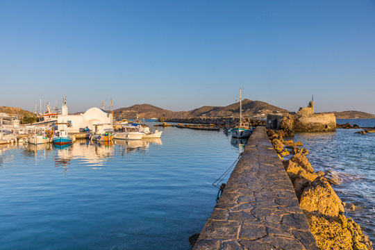 Harbour at Naousa, Paros, Cyclade Islands, Greece