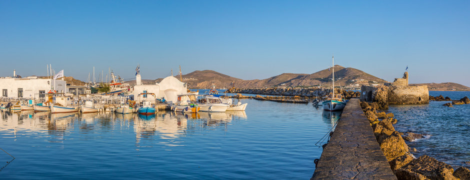 Harbour at Naousa, Paros, Cyclade Islands, Greece