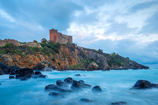 Talamone castle, Orbetello, Grosseto, Maremma,Tuscany, Italy